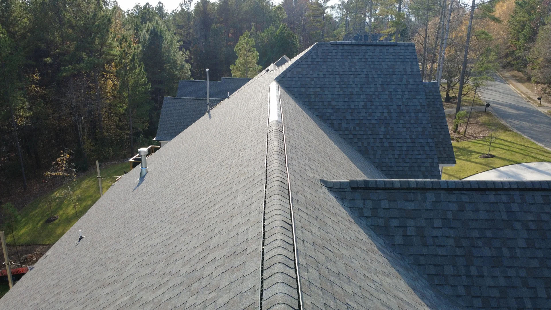 Shingle roof installation